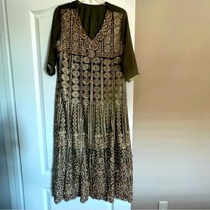 Pakistani Mehendi Wedding Wear very Heavy!